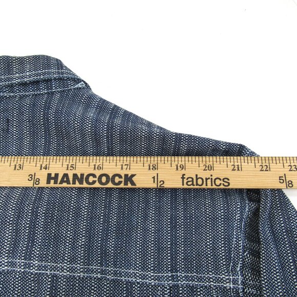 MO JEANS Maurice Malone Textured Denim Hip Hop 90's Jean Jacket RN94517 Size XL - Picture 7 of 11